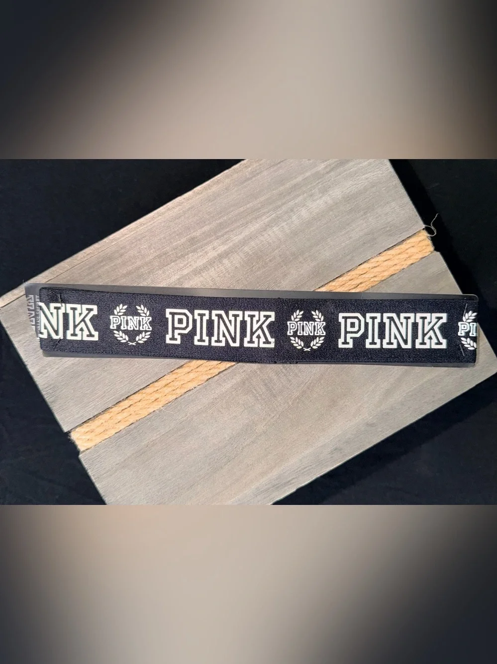 NEW “Pink” Victoria’s Secret Black Headband One Size RN# 54867